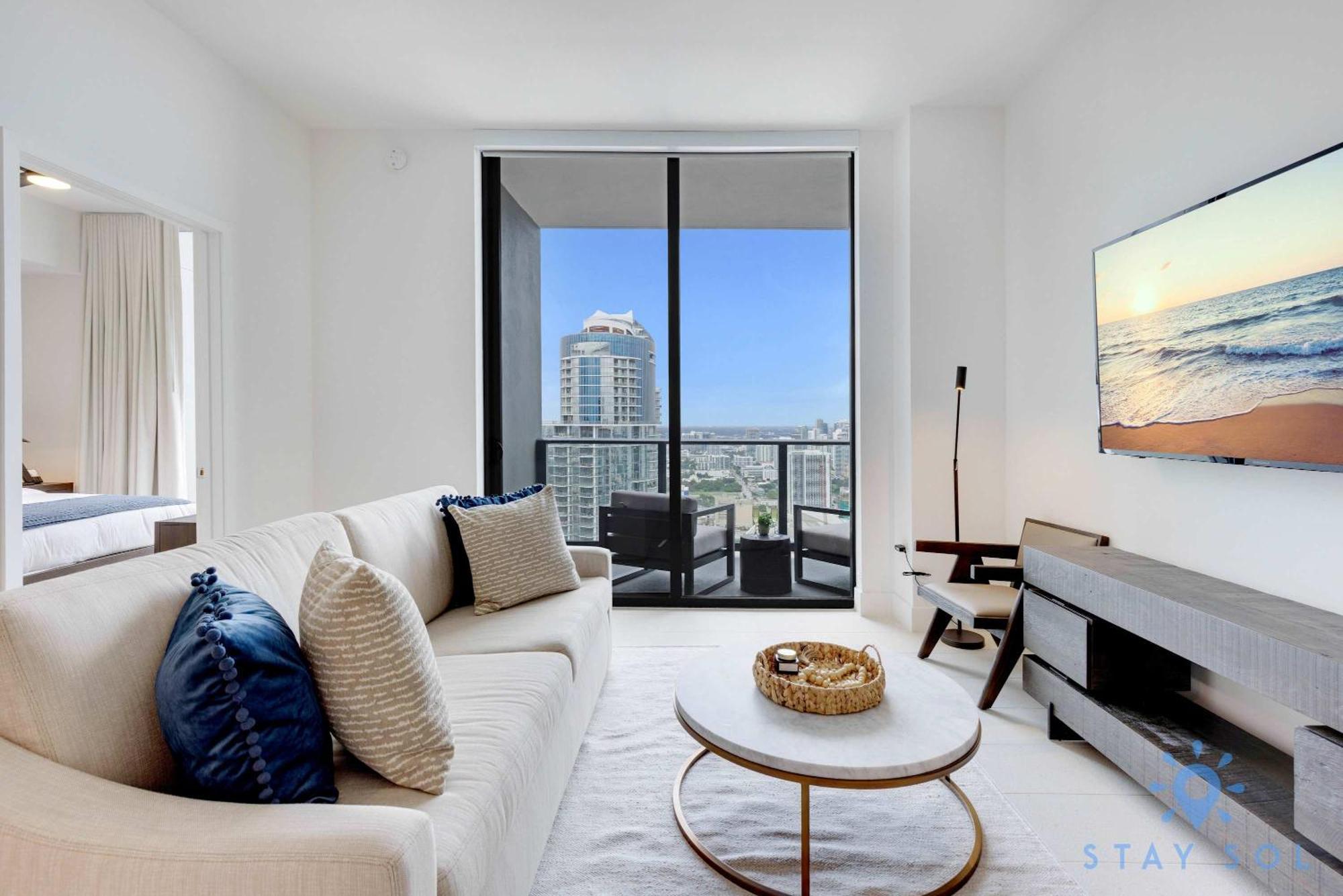 Apartamento Chic Downtown - Views Gym & Pool Miami